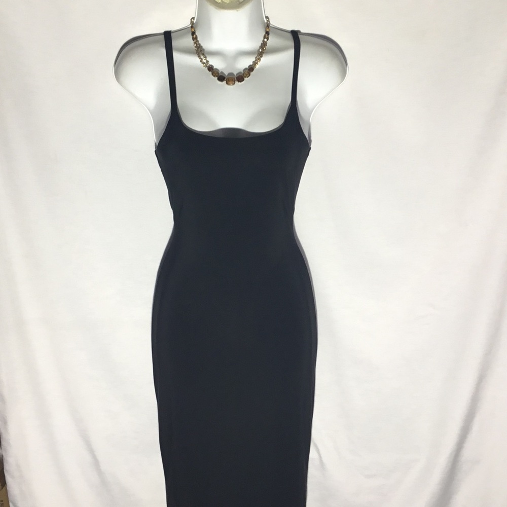 UP Town J Classic Black Bodycon Midi Dress - Women